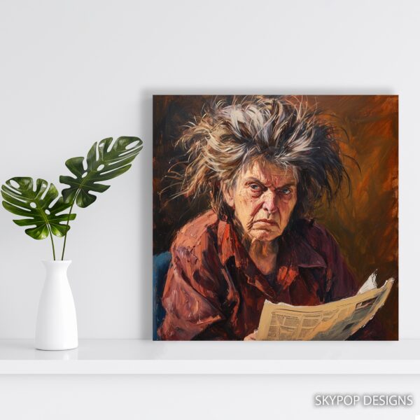 Elderly Reader Art