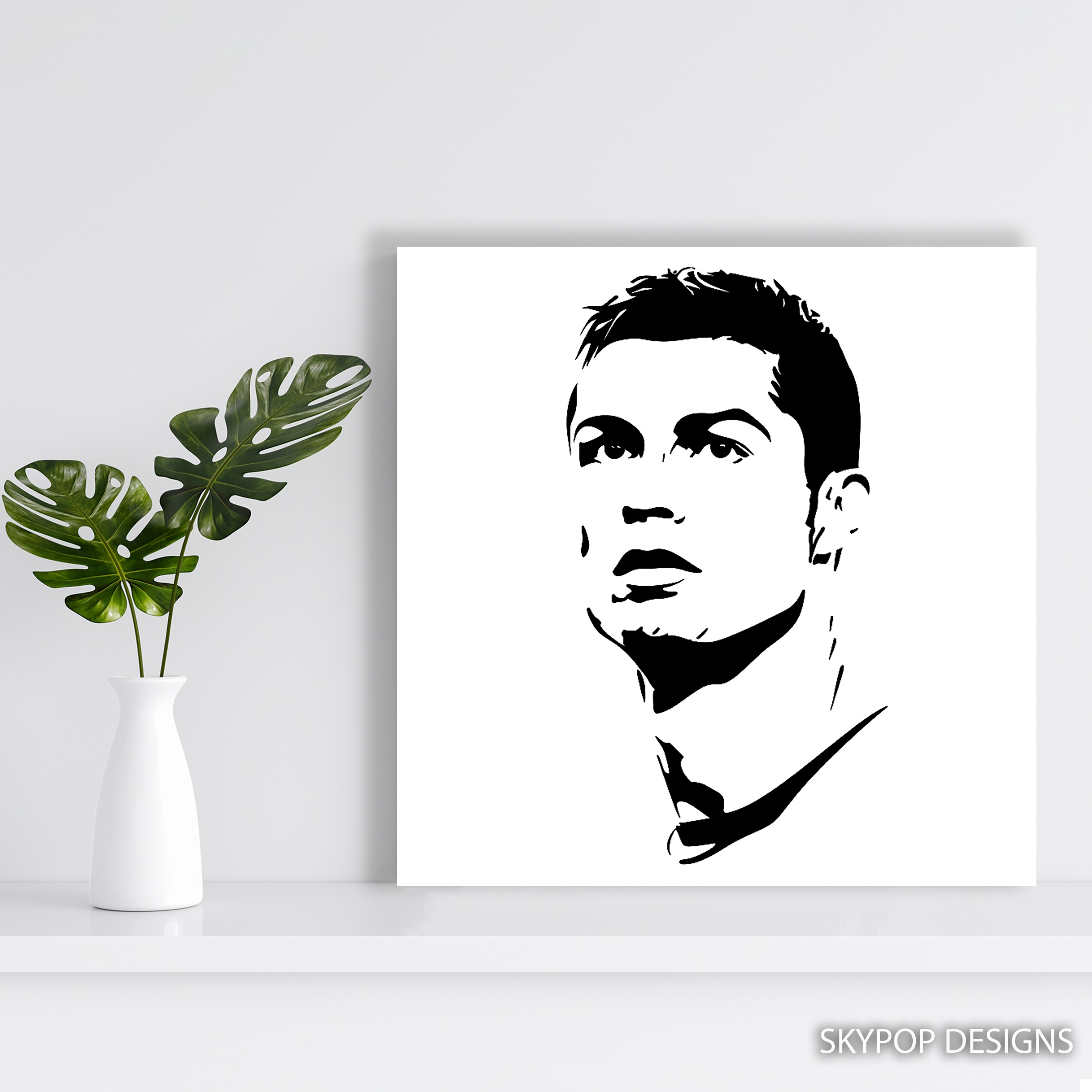 5.jpg Soccer Star Silhouette Art