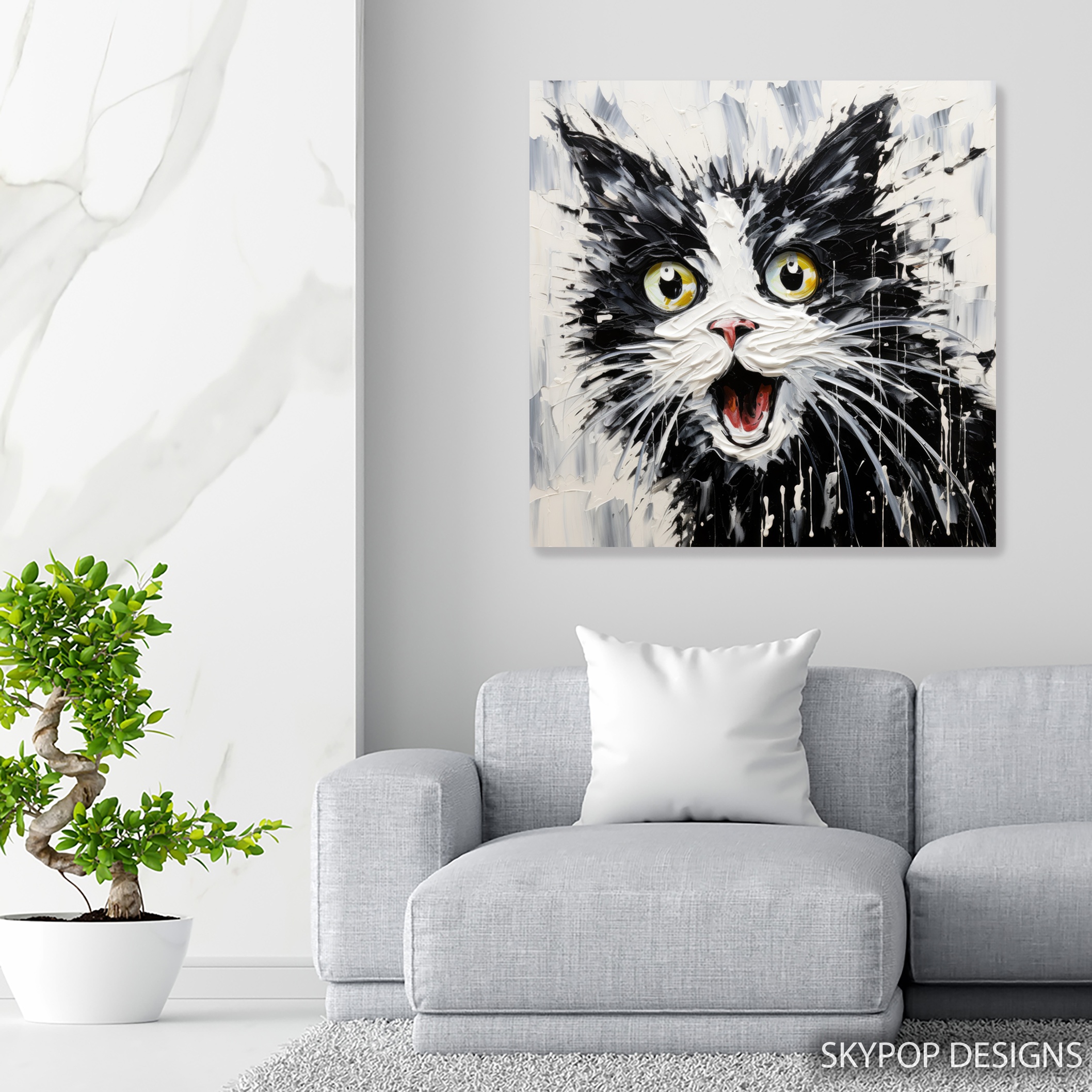5.jpg Cat Scream Art