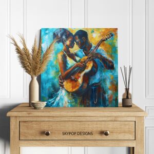 Romantic Guitar Serenade Art