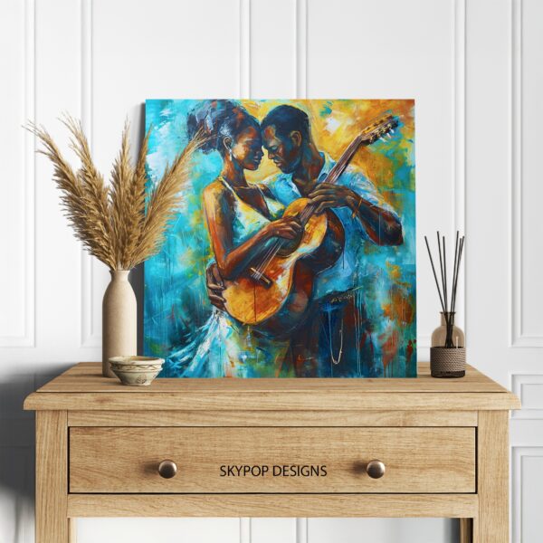 Romantic Guitar Serenade Art