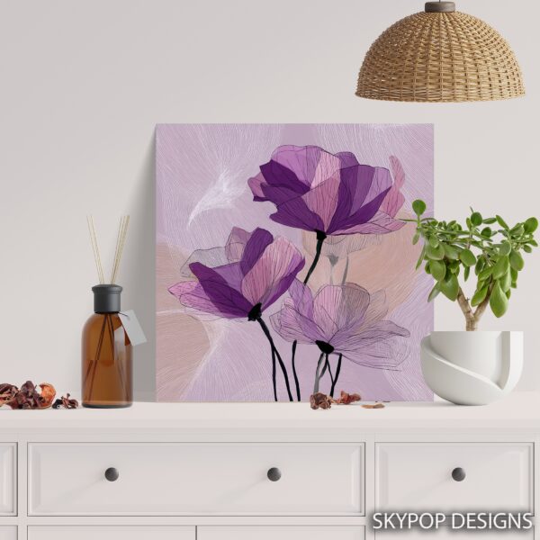 Purple Poppy Art
