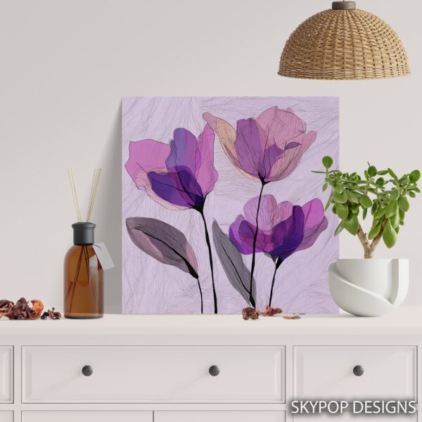 Purple Tulip Art