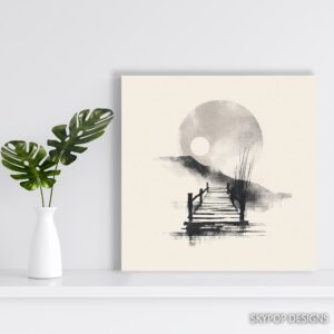 Moonlit Pier Art