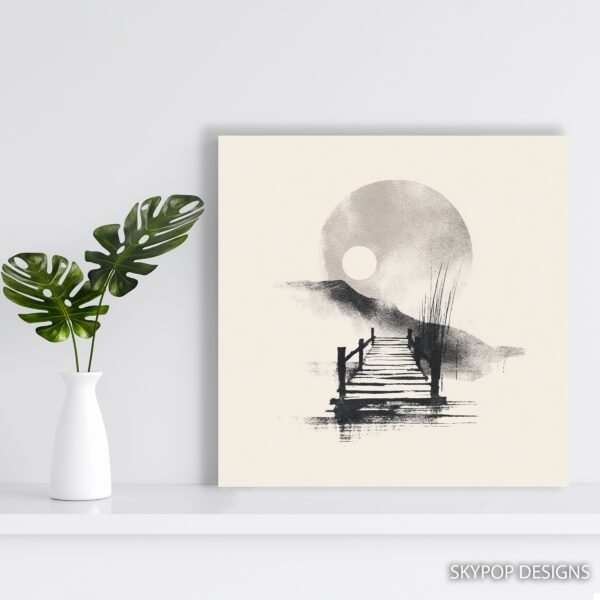Moonlit Pier Art