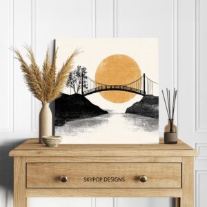 Sunset Bridge Art