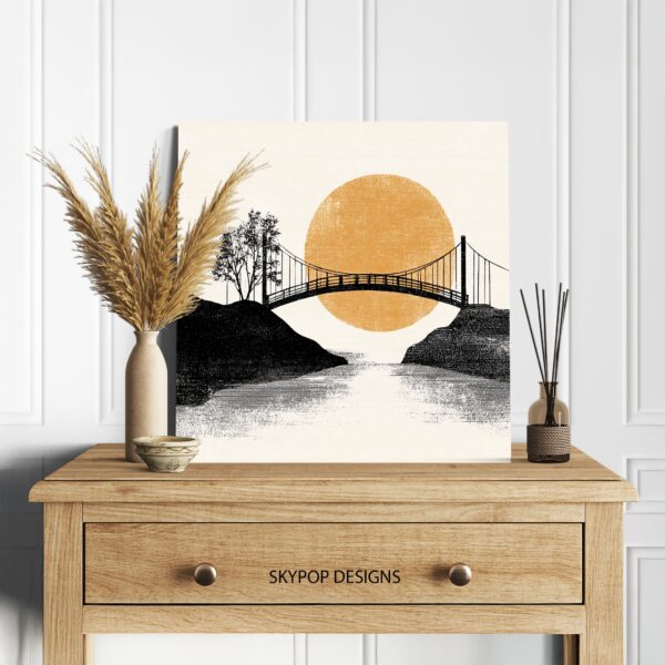 Sunset Bridge Art