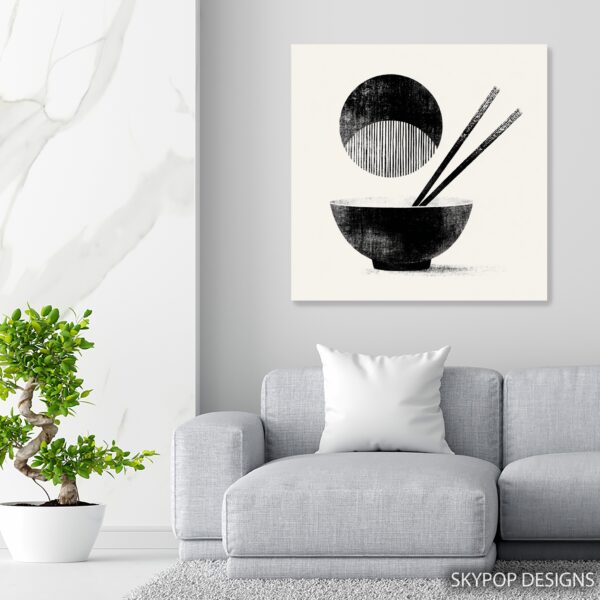 Zen Chopsticks Bowl Art