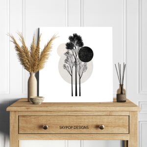 Minimalist Tree Silhouette Art