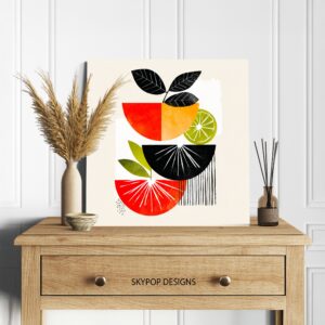 Citrus Geometric Art