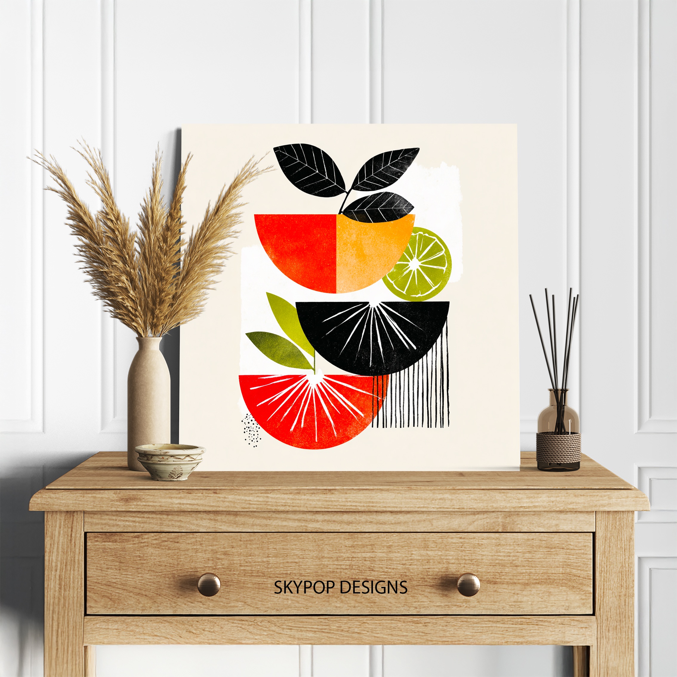 5.jpg Citrus Geometric Art