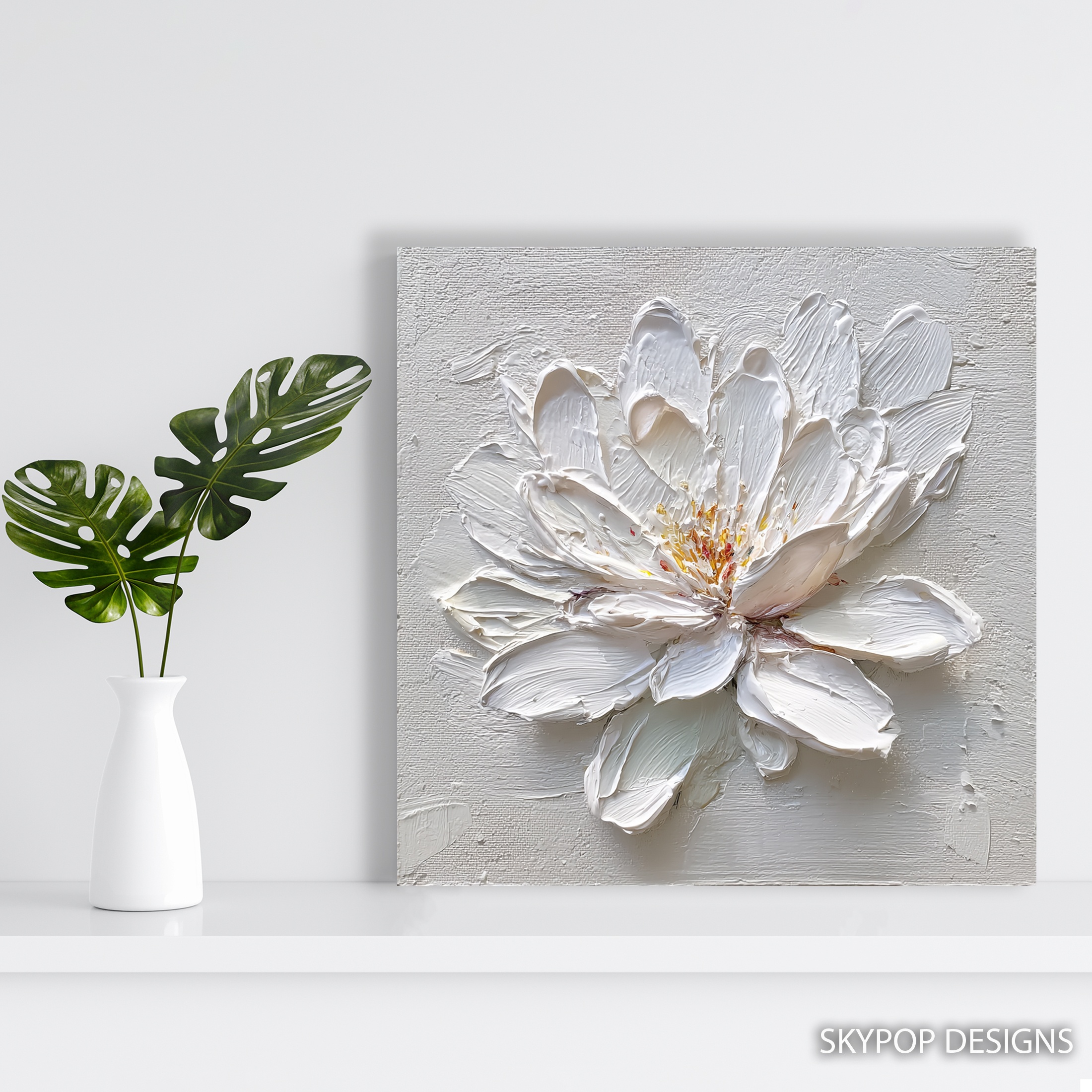 5.jpg White Lotus Flower Art