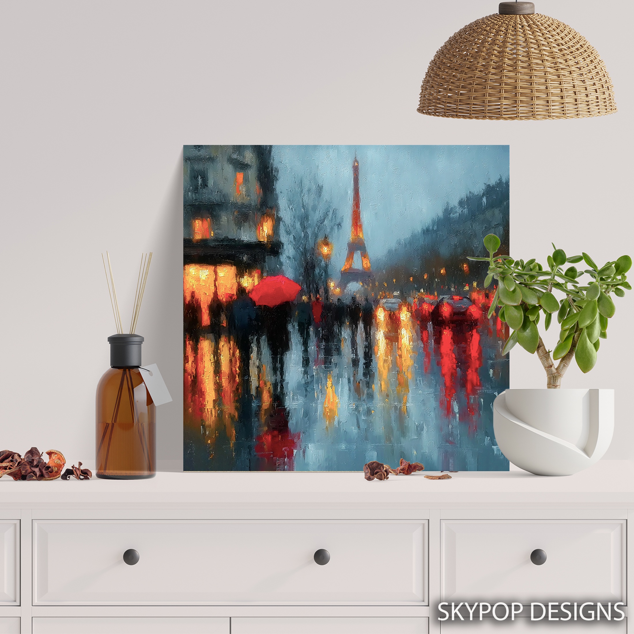 5.jpg Rainy Paris Eiffel Tower Art