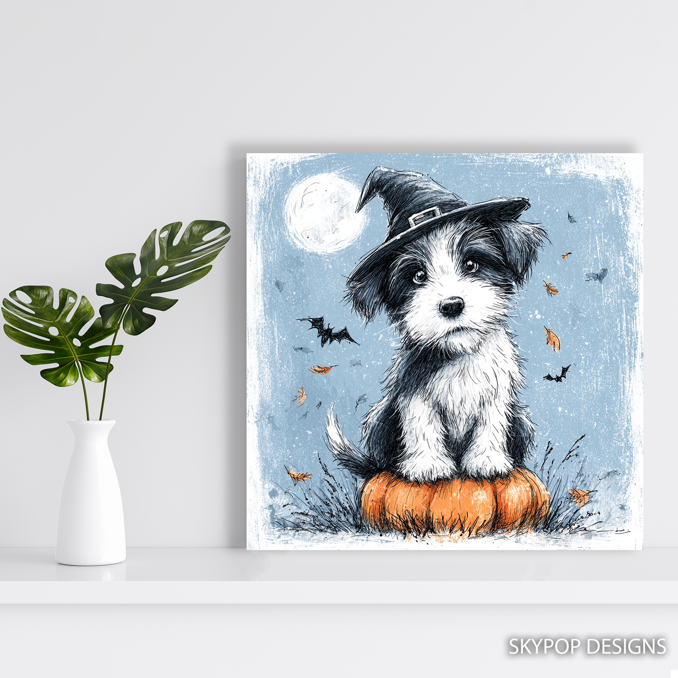 5.jpg Halloween Puppy Art