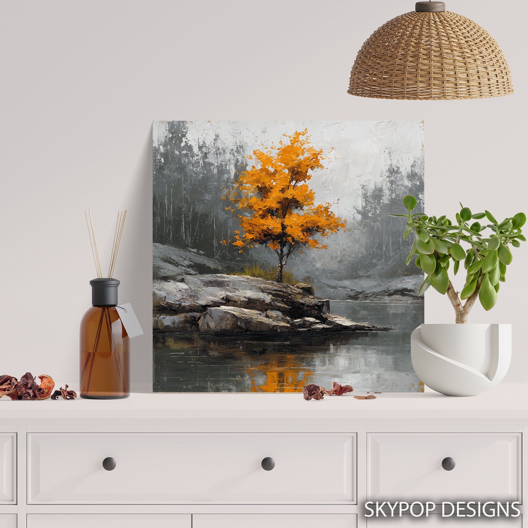 5.jpg Autumn Tree Reflection Art