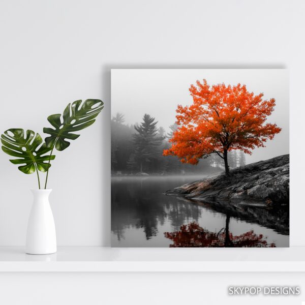 Autumn Reflection Tree Art