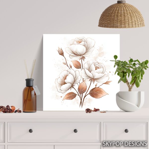 Elegant Peony Bloom Art