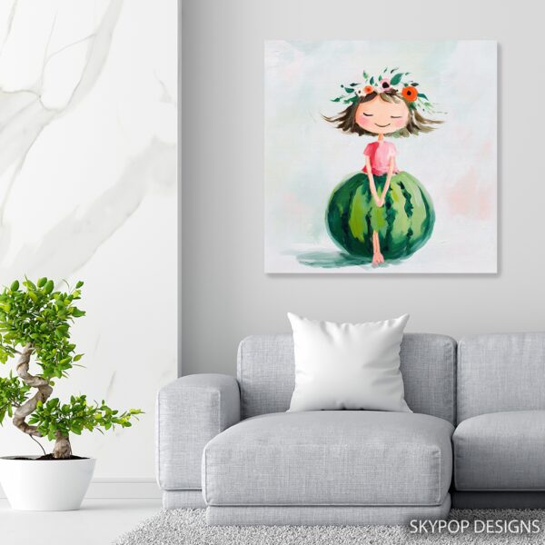 Watermelon Girl Art