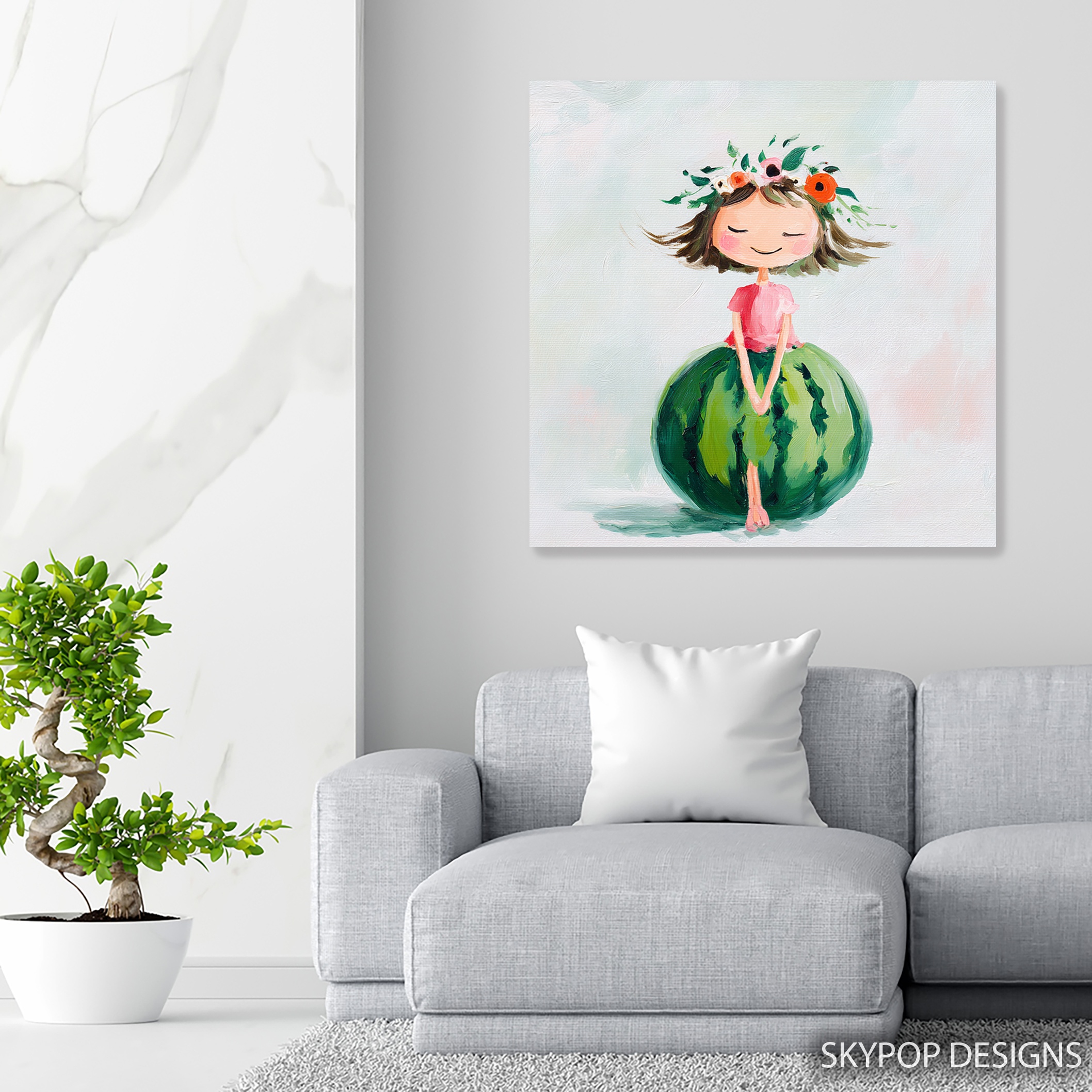 5.jpg Watermelon Girl Art