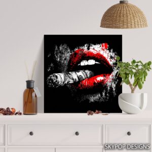 Money Lips Art