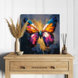 Butterfly Art Canvas or Poster