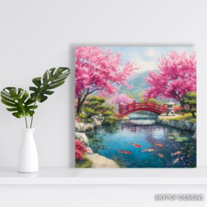 Cherry Blossom Bridge Art