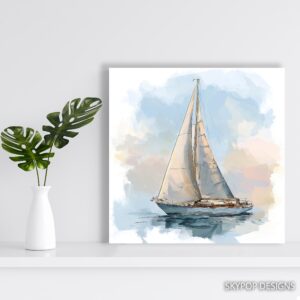 Sailboat Serenity Art
