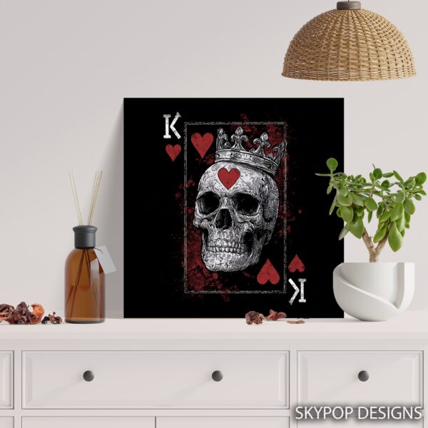 King of Hearts Skull Art