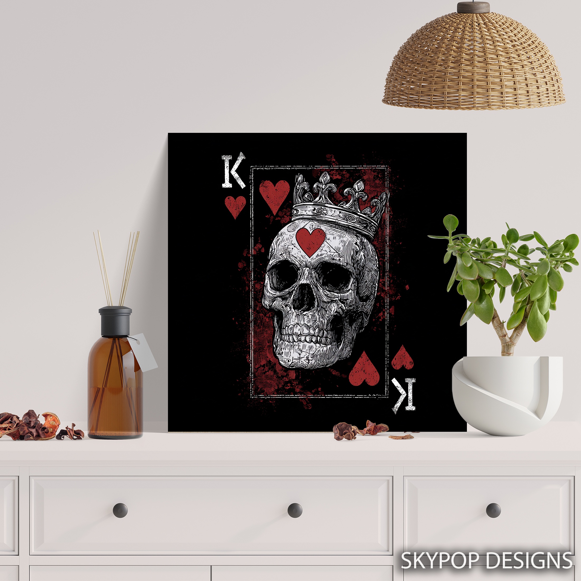 5.jpg King of Hearts Skull Art