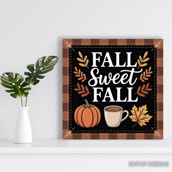 Fall Plaid Pumpkin Art