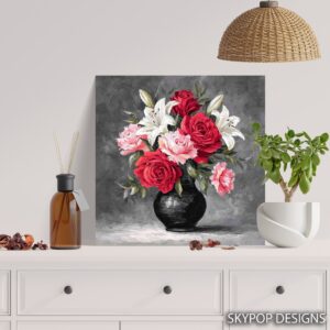 Red Rose Bouquet Art
