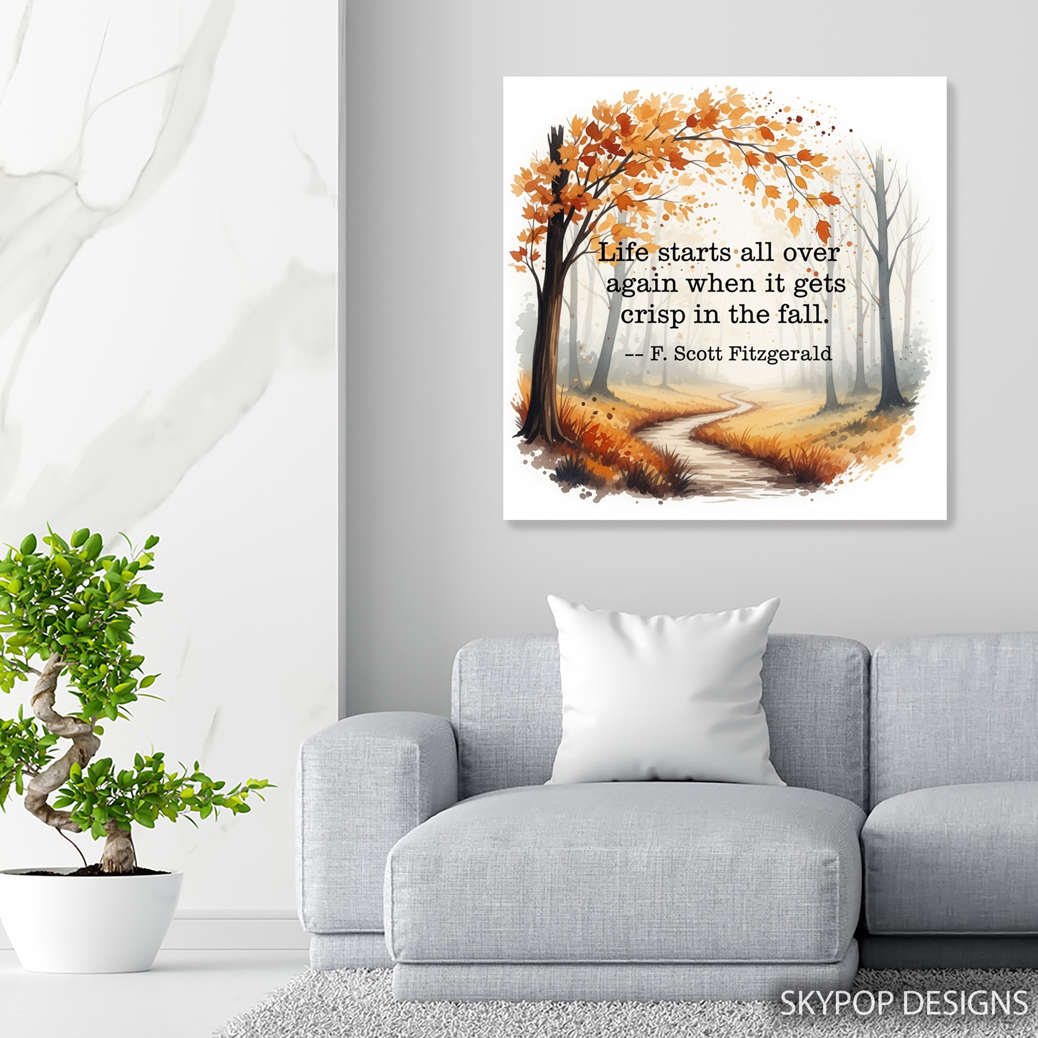 5.jpg Autumn Forest Path Art