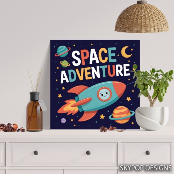 Space Adventure Rocket Art