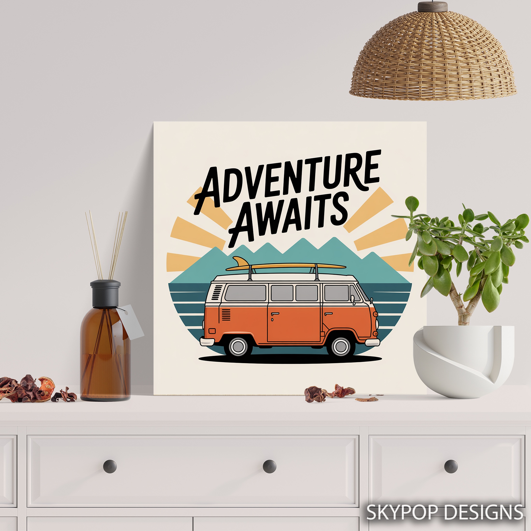 5.jpg Retro Adventure Van Art