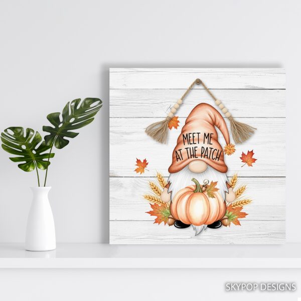 Autumn Gnome Pumpkin Patch Art