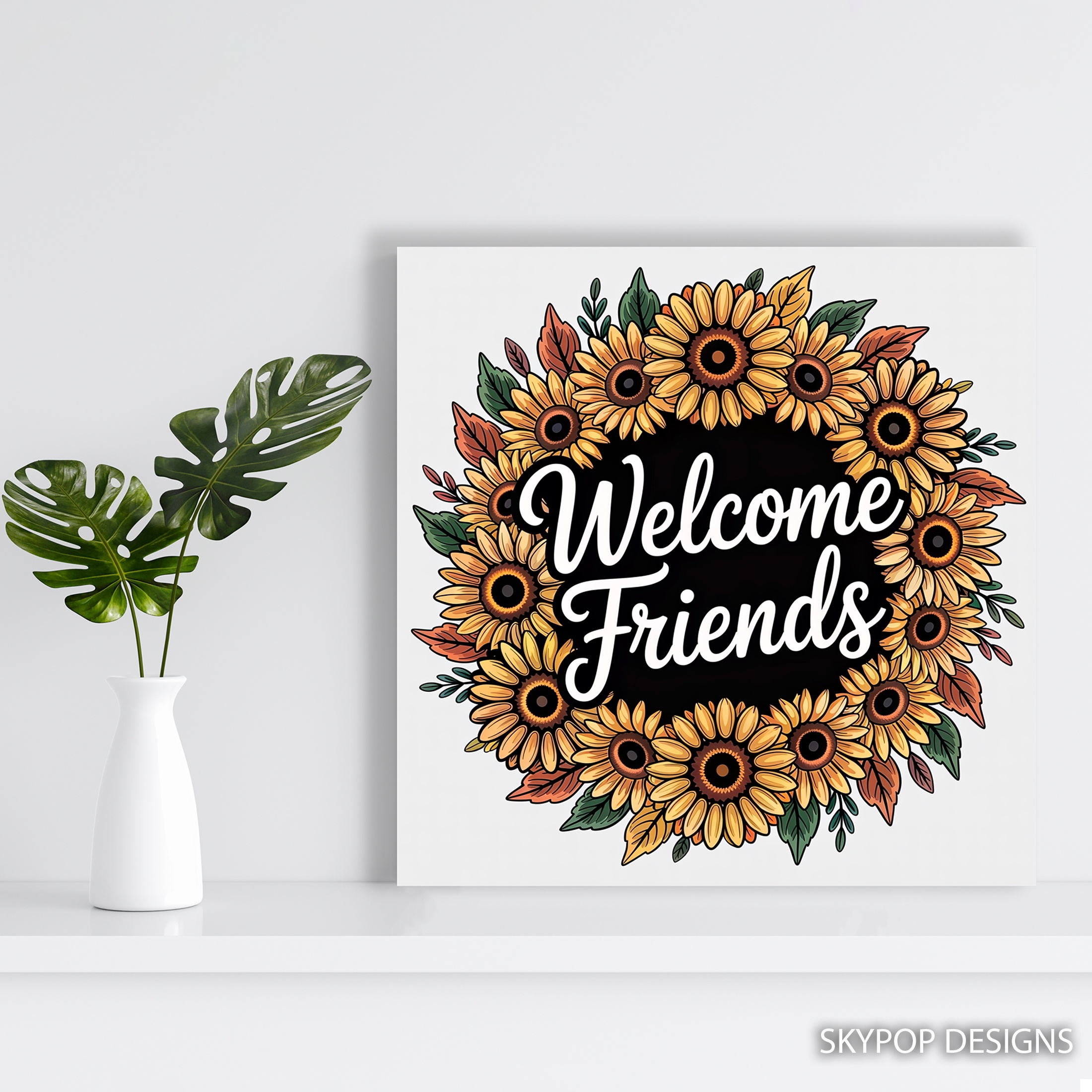 5.jpg Sunflower Welcome Sign Art