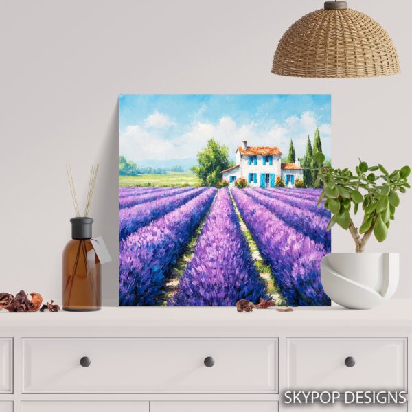 Lavender Field Art