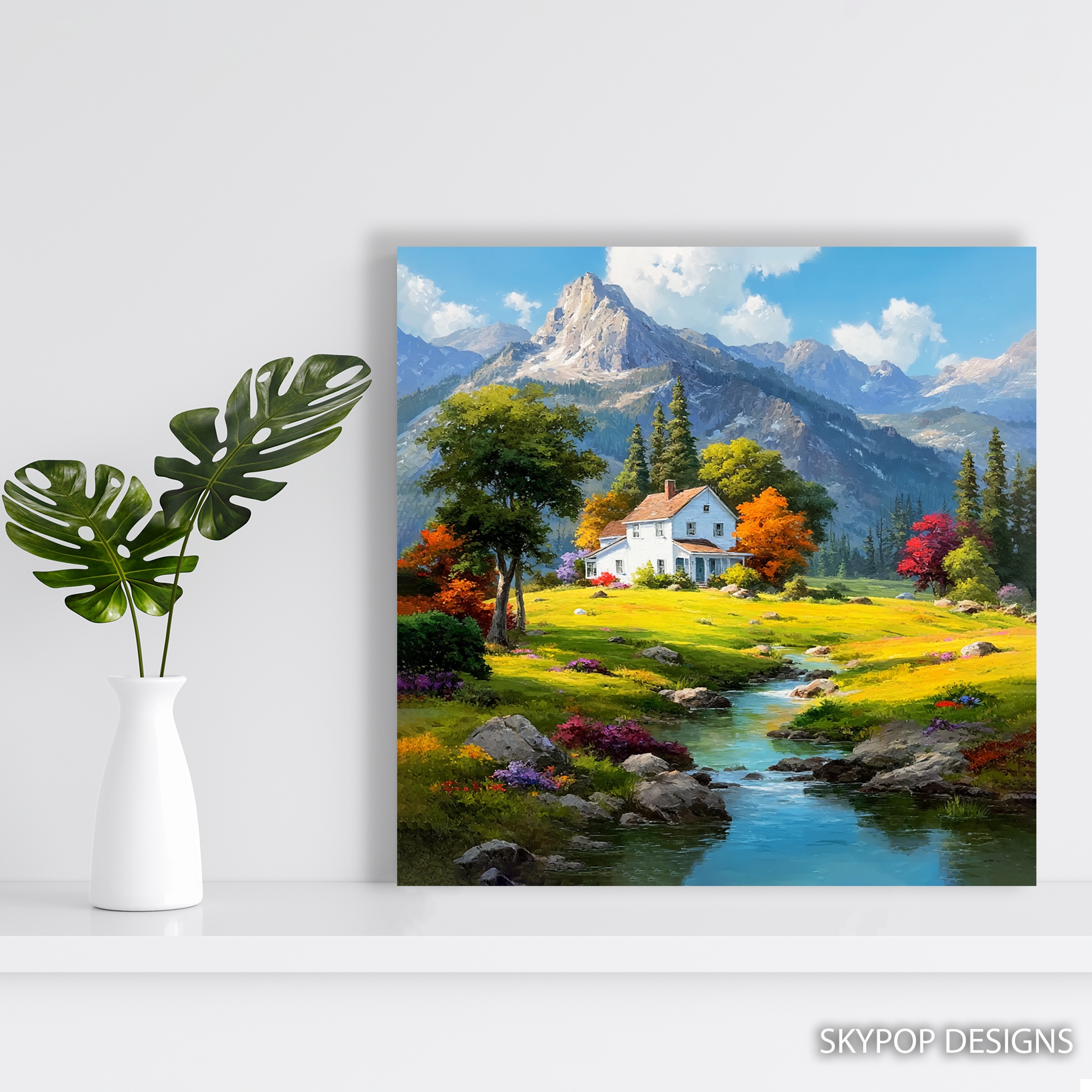 5.jpg Mountain Cabin Serenity Art