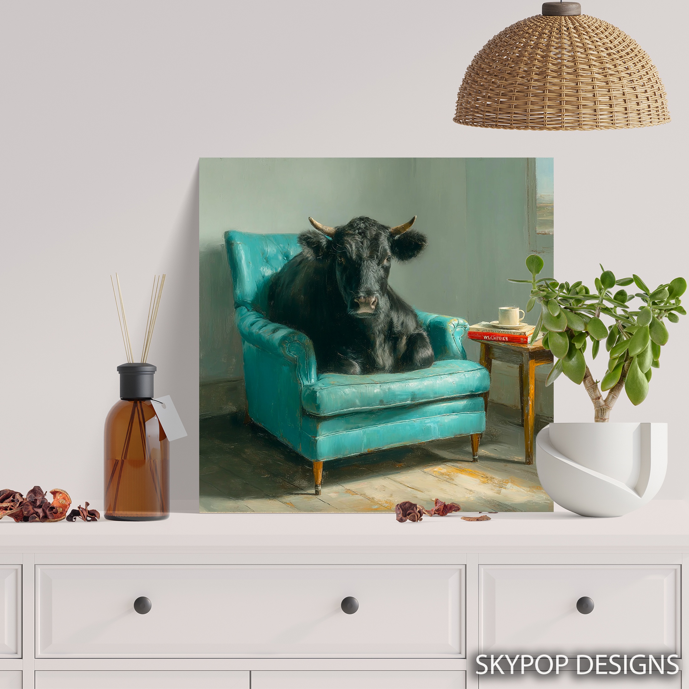 5.jpg Cow Armchair Art