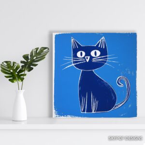 Blue Cat Art