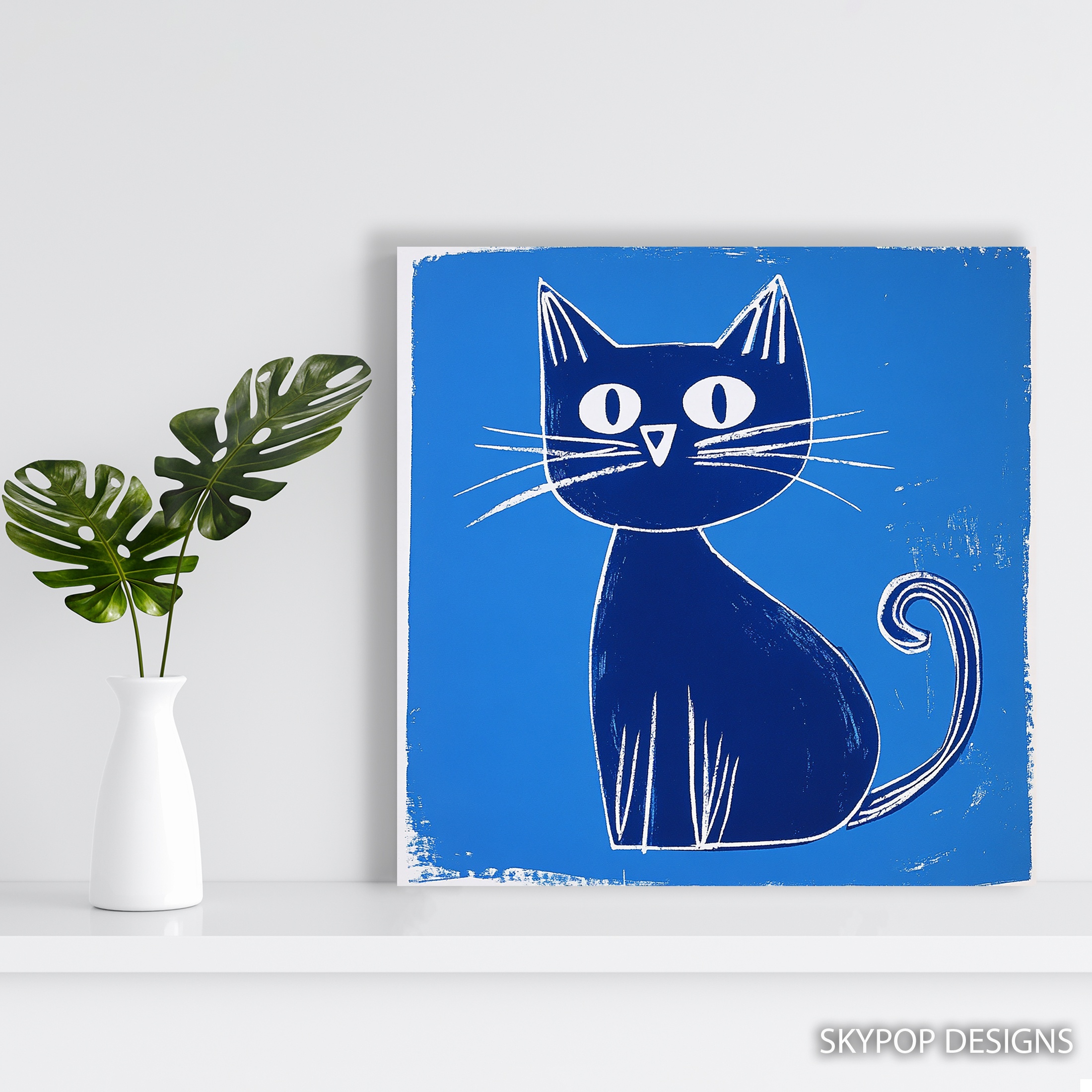 5.jpg Blue Cat Art