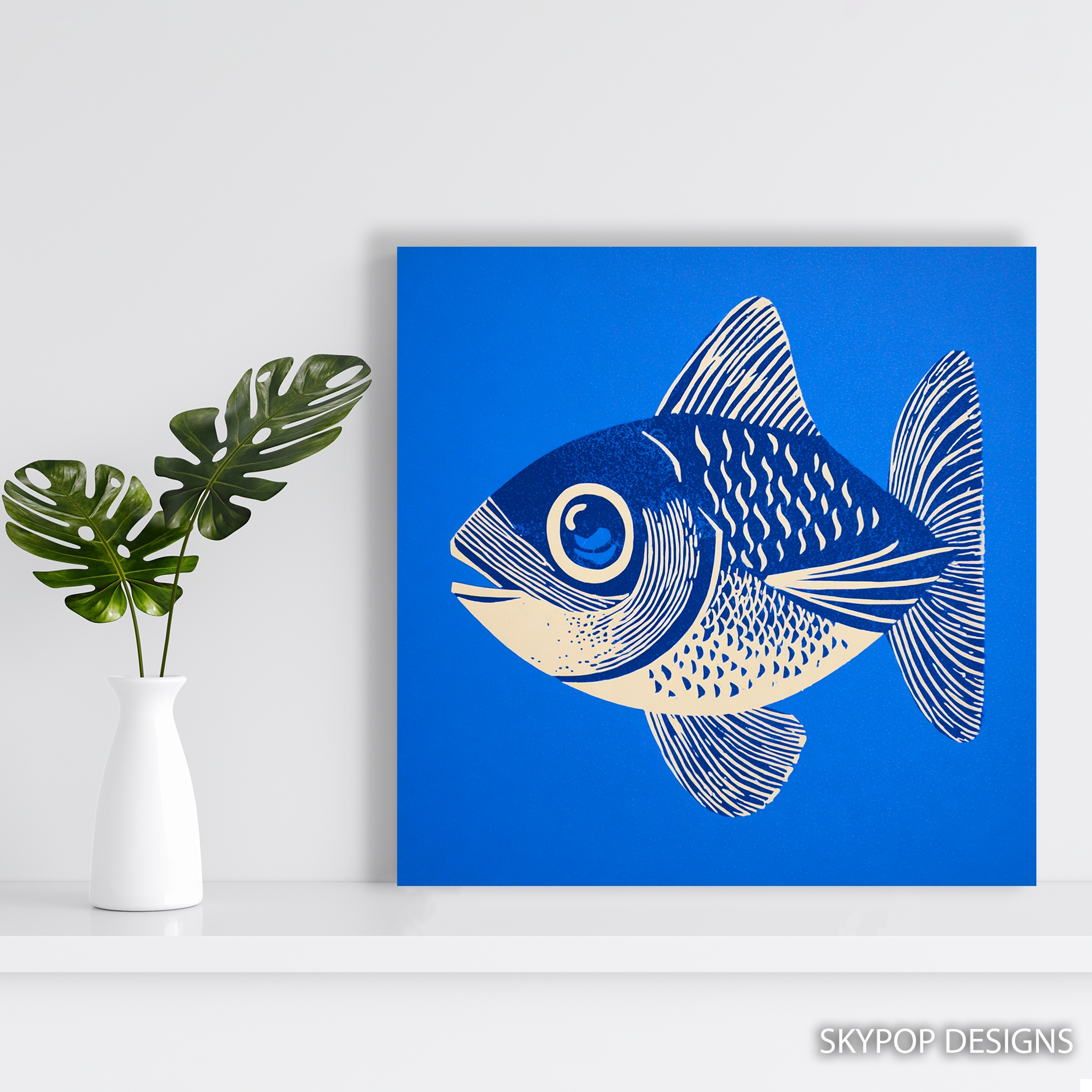 5.jpg Blue Fish Art