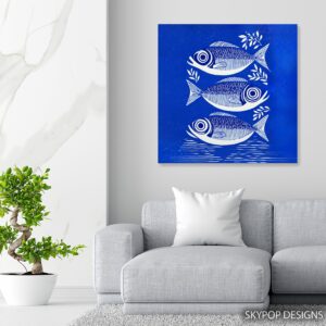Blue Fish Art