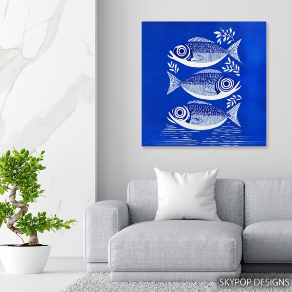 Blue Fish Art