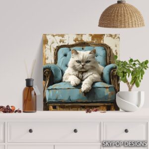 Cat Chair Art