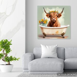Highland Cow Art