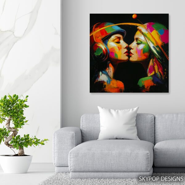 Colorful Kiss Art