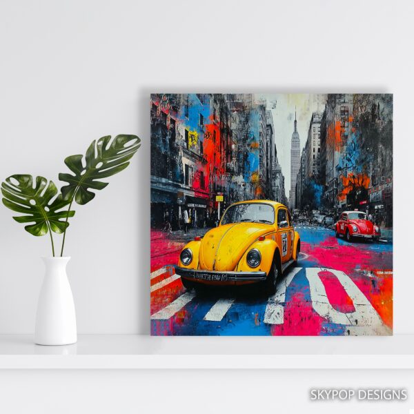 New York Beetle Taxi Art