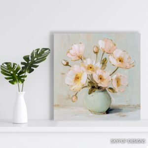 Soft Pink Poppies Art