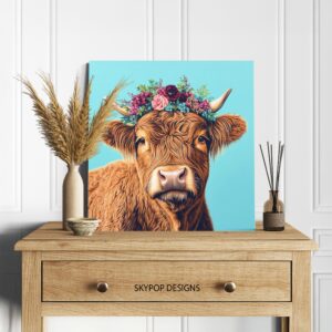 Highland Cow Art